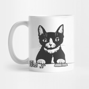 Poker Cat Face Mug