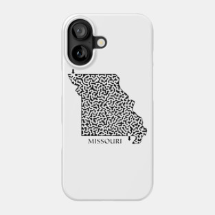 State of Missouri Maze Phone Case