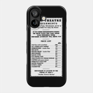 Drive-In Menu Phone Case