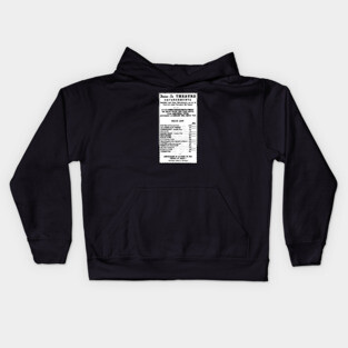 Drive-In Menu Kids Hoodie