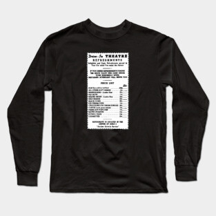 Drive-In Menu Long Sleeve T-Shirt