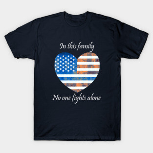 In This Family No One Fights Alone Police T-Shirt