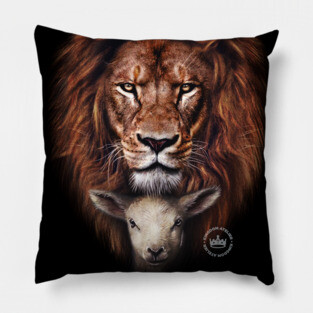 Lion and the lamb Pillow