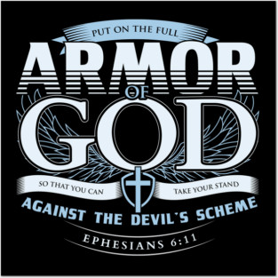 Armor of God Bible Verse Scripture Religious Christian Posters and Art