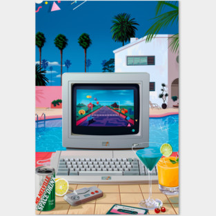 Summer computer chill Posters and Art