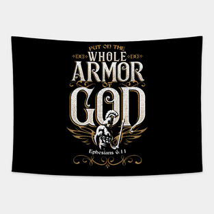 Bible Verse Armor of God Gift for Christian Tapestry