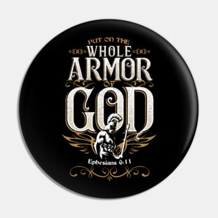 Bible Verse Armor of God Gift for Christian Pin