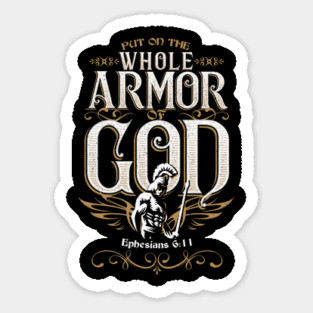 Bible Verse Armor of God Gift for Christian Sticker