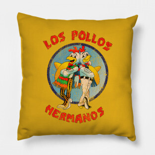 Distressed Los pollos hermanos Pillow
