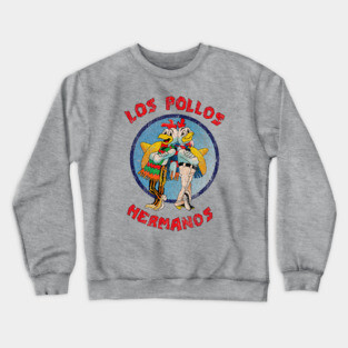 Distressed Los pollos hermanos Crewneck Sweatshirt