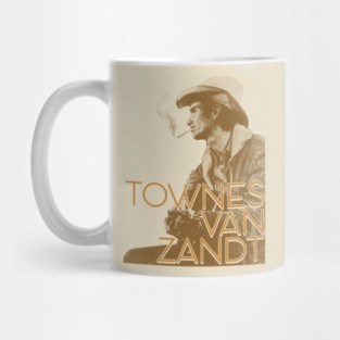 Townes Van Zandt - Live is to Fly Retro FanArt Mug