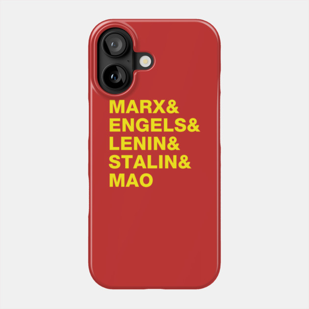 Communist Leaders Phone Case by dumbshirts