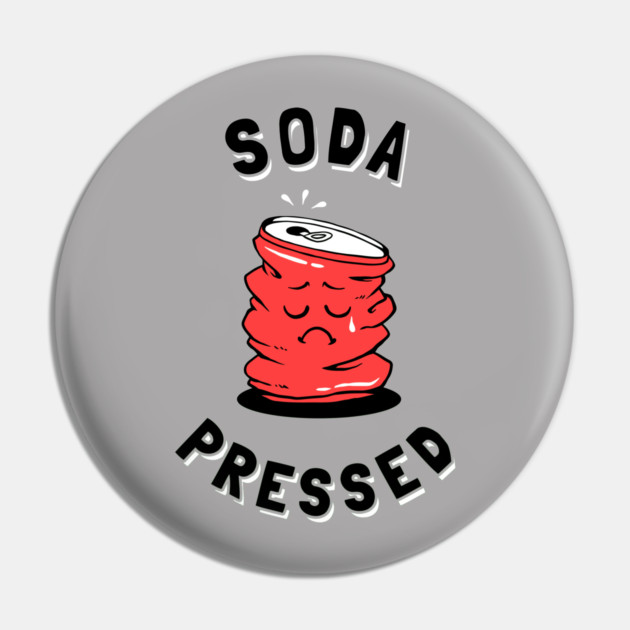 Soda Pressed Pin by dumbshirts