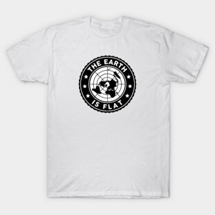 Flat Earth Circle Logo 2 T-Shirt