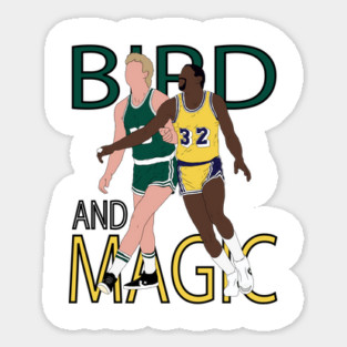 Larry Bird And Magic Johnson Magnet