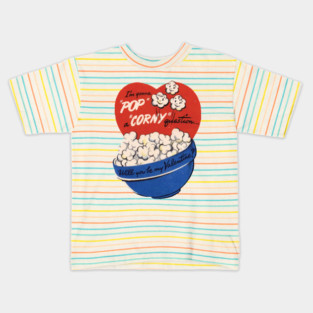 a polyamorous popcorn valentine Kids T-Shirt