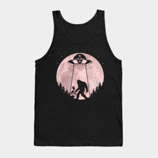 Bigfoot Ufo Abduction aliens Tank Top