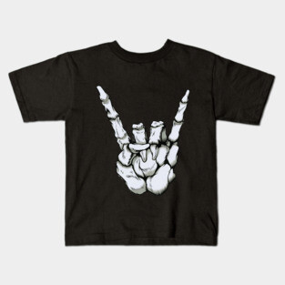 Skeleton Rock - Full Body Variant Kids T-Shirt