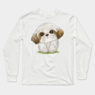 Cute Shih Tzu Long Sleeve T-Shirt