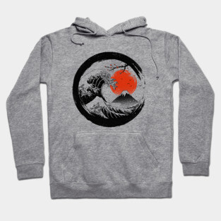 The Great Sumi Wave Hoodie