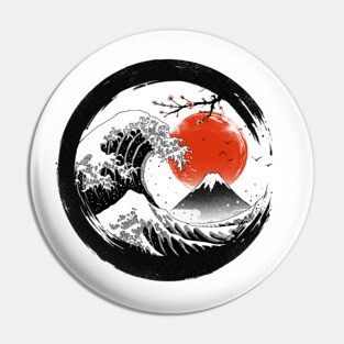 The Great Sumi Wave Pin