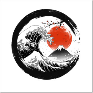 The Great Sumi Wave Posters and Art