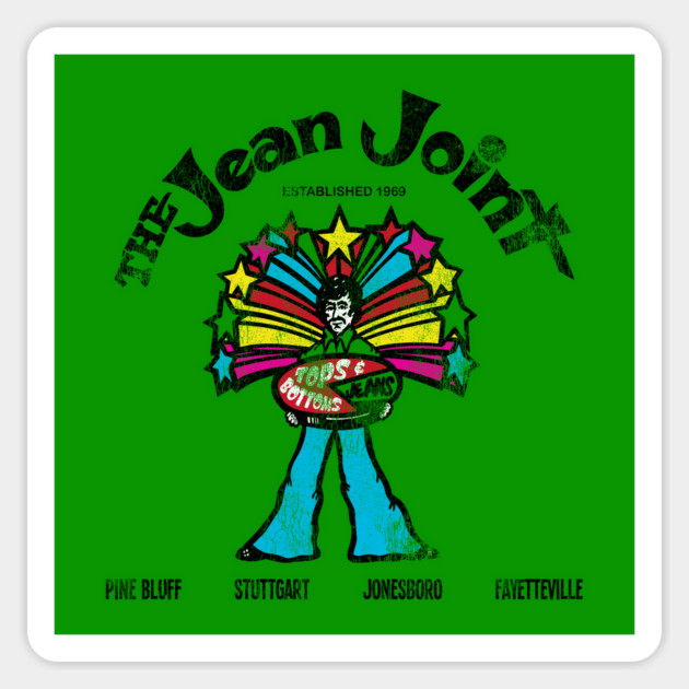 The Jean Joint Arkansas Sticker by rt-shirts