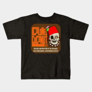 Colonel Coconut Logo Kids T-Shirt