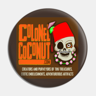 Colonel Coconut Logo Pin