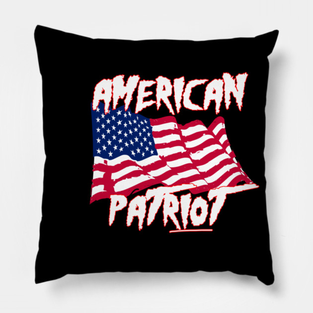 American Patriot Riot Pillow by belownormal