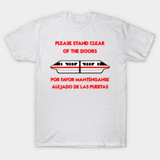 Monorail Warning: Red T-Shirt