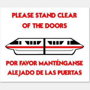 Monorail Warning: Red Posters and Art