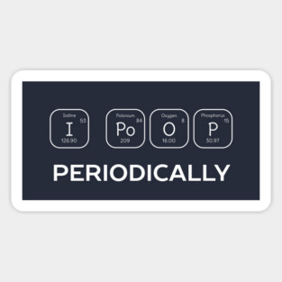 Funny Toilet Humor Science T-Shirt Sticker