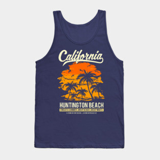 Huntington Beach California Sunset Tank Top