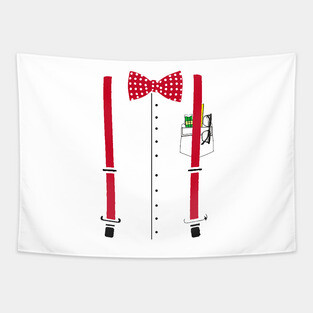 Nerdy Halloween Costume Tapestry