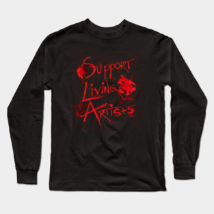 Support Living Artists (Alt version) Long Sleeve T-Shirt
