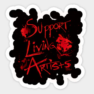 Support Living Artists (Alt version) Sticker