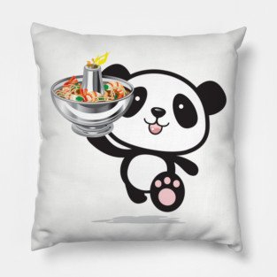 Happy Hotpot Panda Pillow