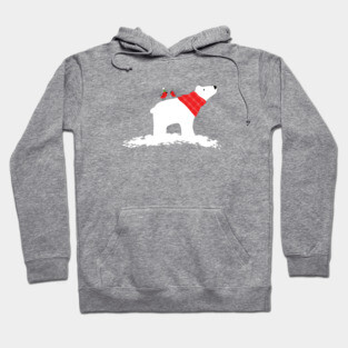 Classic Christmas Holiday polar bear Hoodie