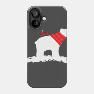 Classic Christmas Holiday polar bear Phone Case
