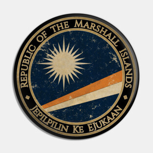 Vintage Republic of the Marshall Islands Oceania Oceanian Flag Pin