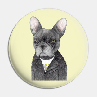 Hard Rock French Bulldog Pin