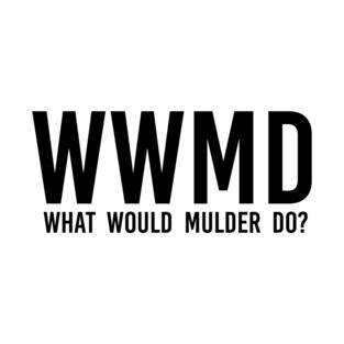 what would mulder do? (black) | x files T-Shirt