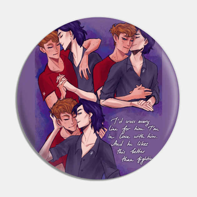 Simon and Baz Carry On Pin TeePublic - Main Image