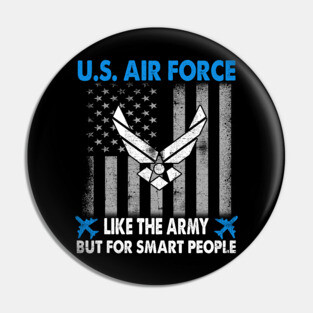US Air Force Military Tee Proud Air Force Veteran Pin
