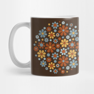 Retro Flower Pattern Mug