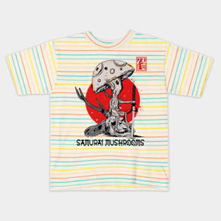 Samurai Mushroom Kids T-Shirt