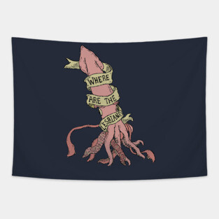 You're Wrong About - where are all the lesbians giant squid Tapestry
