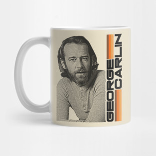 George Carlin :: Retro Comedy FanArt Tribute Mug