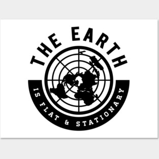 Flat Earth Open your Eyes Posters and Art